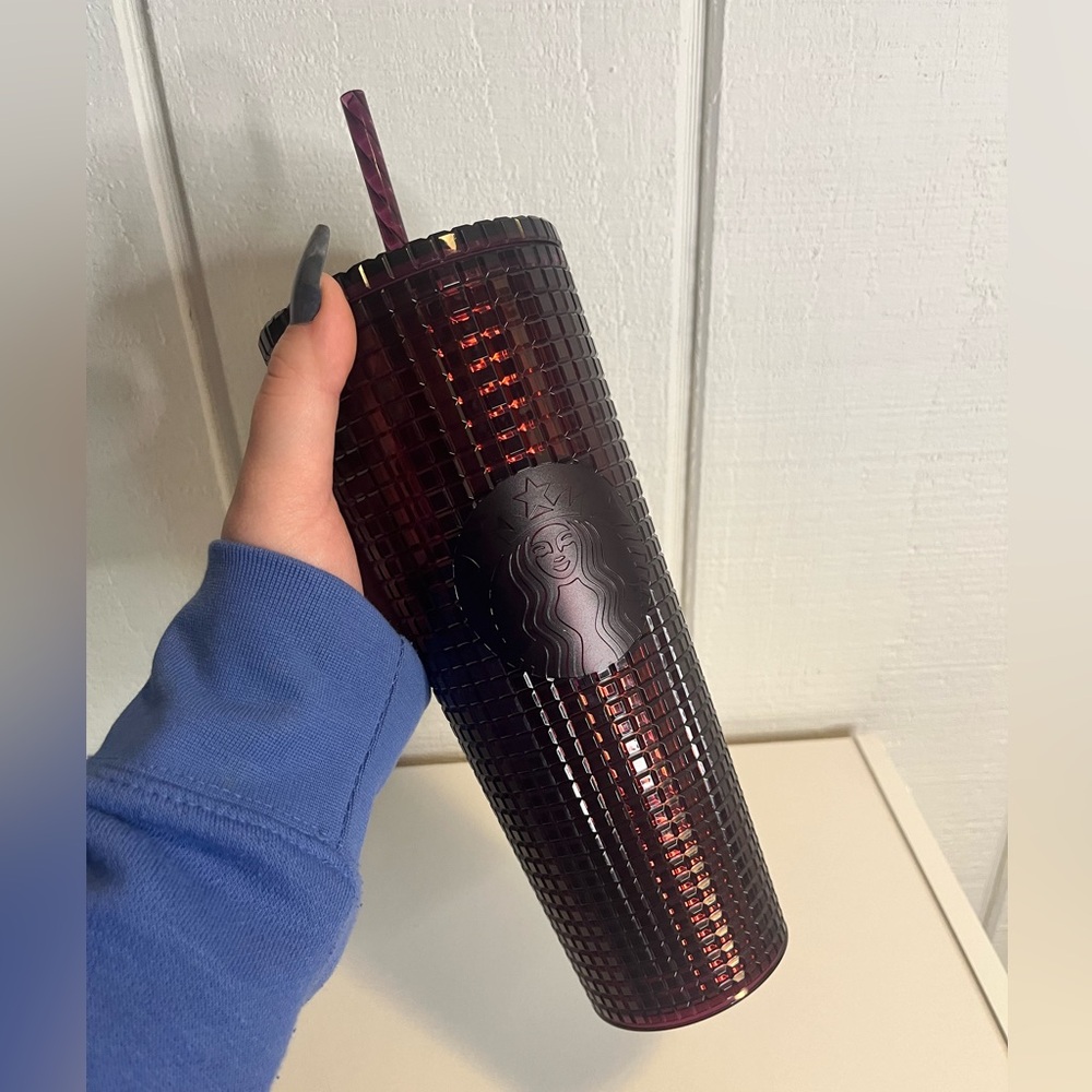 ❤️Red Square Studded Starbucks Tumbler❤️